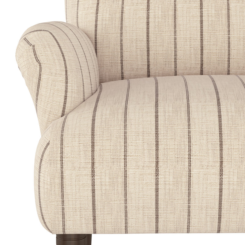 Fauteuil large de 32 po Allura, Rayures gris anthracite Fritz