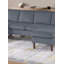 Ensemble de conversation modulaire 3 pièces RAF / LAF Causeuse sans accoudoirs gris foncé-1712348238