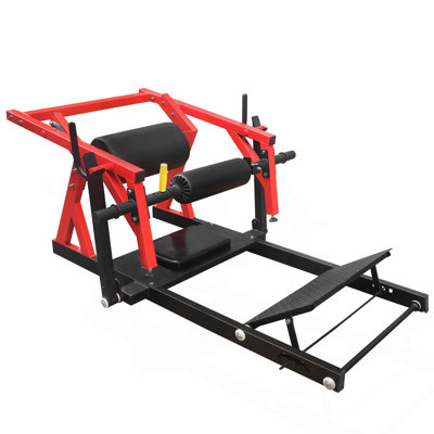 Hip Thrust Machine, Bridge Machine With Weight Holder, Heavy Duty Butt Exercise Equipment For Glute Muscles Building And Butt Shaping, Red