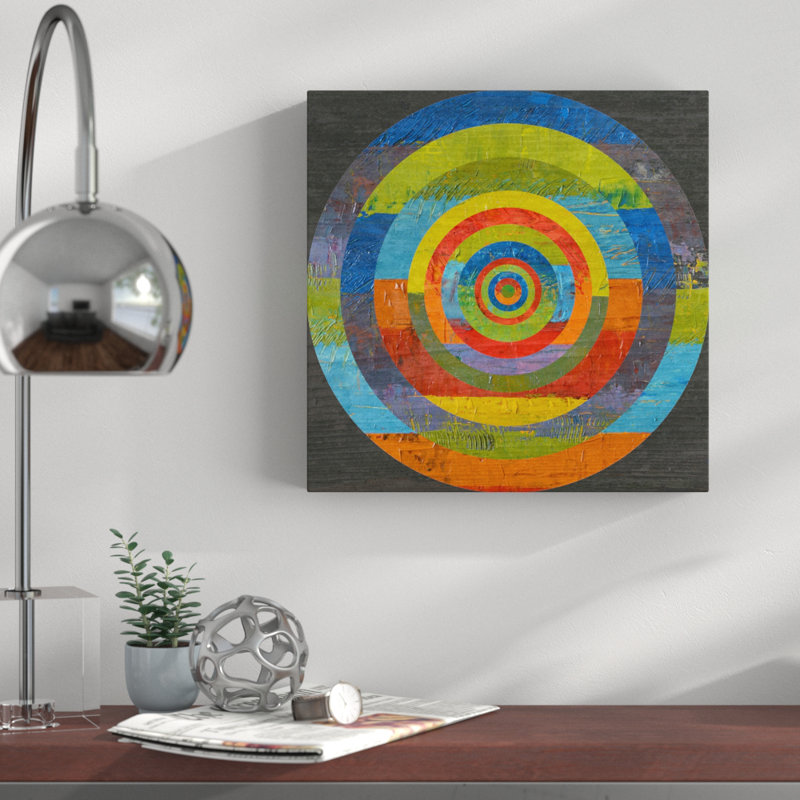 « full circle », reproduction d’art sur toile tendue, H 14 po x l 14 po x P 2 po