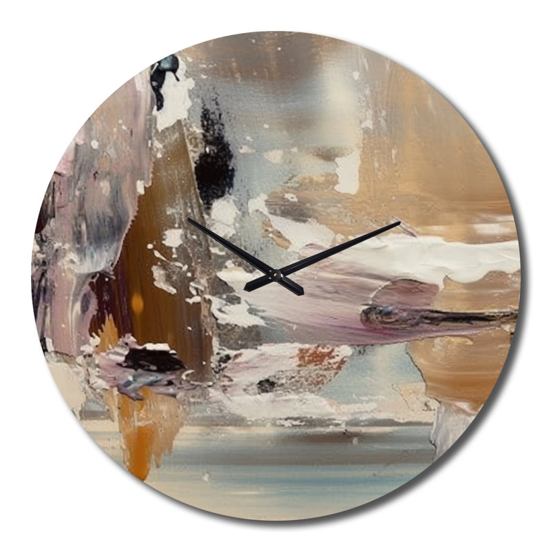 Horloge murale contemporaine Contemporary Abstract Expressionism I, Grand