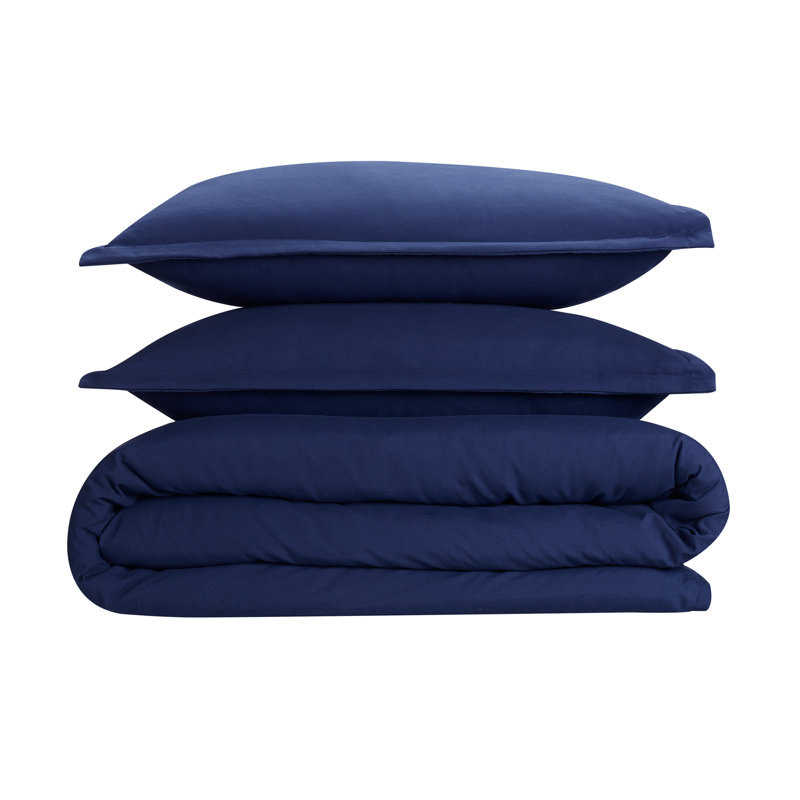 Navy Twin/Twin XL Ultra Soft Hypoallergenic Duvet Cover Set