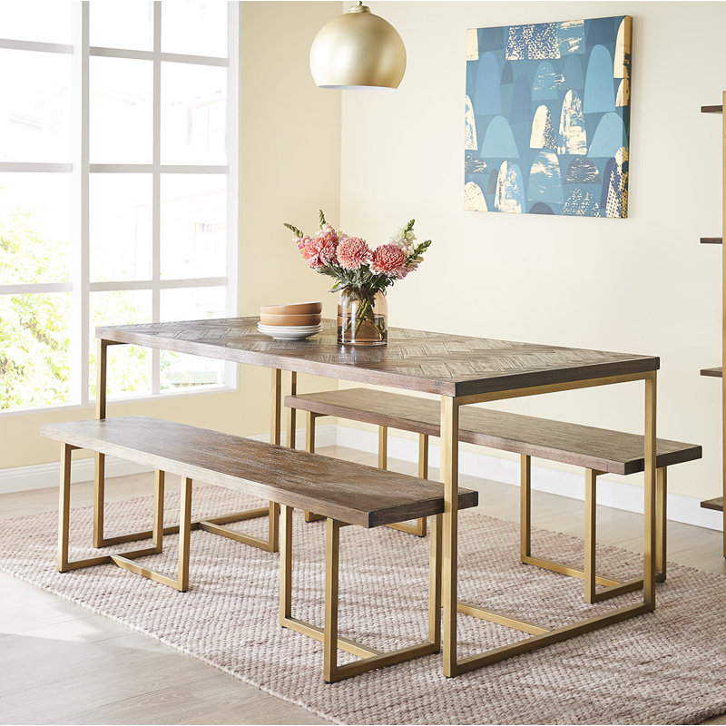 Embarcadero Solid Wood Bench
