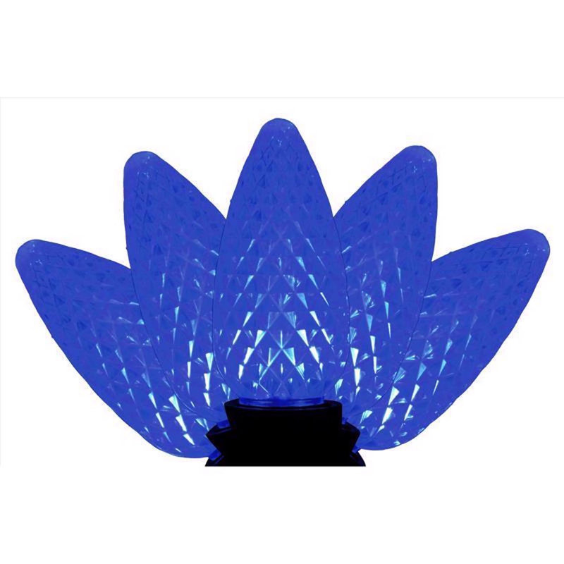  Guirlande de lumières de Noël 25 pi, Bleu