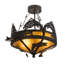 Rustic Lodge 2 - Light Semi Flush Mount