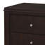 Table de chevet 2 tiroirs brun