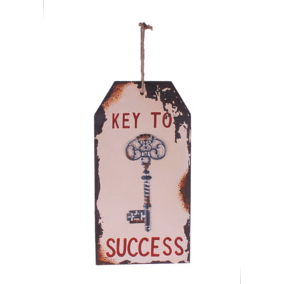 Décoration murale en métal « key to success »