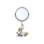 Butterfly Ginkgo Flat Metal Mirror