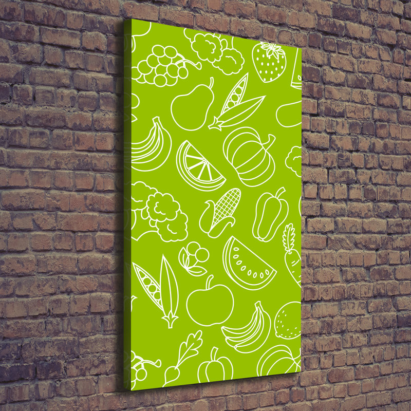 Vegetables And Fruits - Wrapped Canvas Print