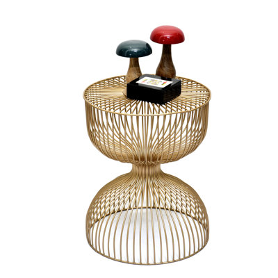 Table d'appoint en fil de fer