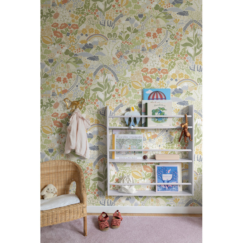Galerie Resan Tåget Train Journey Wallpaper, Beige