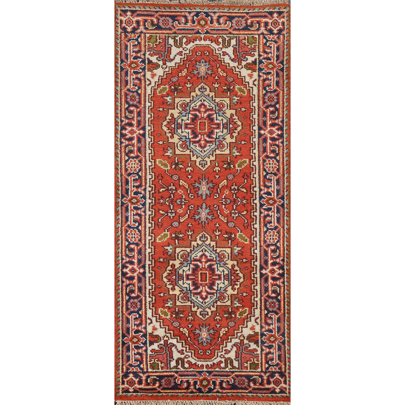 Tapis oriental traditionnel en laine fait à la main 3 x 6