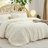 Bedsure Tufted Boho Queen Comforter Set – 3-Piece Light Brown Shabby Bedding，Farmhouse Jacquard Bed Set with Embroidery, All-Season Softness for Cozy Bedrooms & Boho-Chic Gifts-110437406-105490881