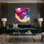 Abstrait art fluide sur toile beige 46-552380844