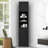 Multi-Functional Triangle Corner Tall Bathroom Storage Cabinet With 2 Doors, Adjustable Shelves & Open Shelf-2073531967