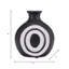 Vase en grès cérame fabriqué à la main avec esthétique bohème moderne - Accent rond décoratif pour un décor minimaliste contemporain.-390808963