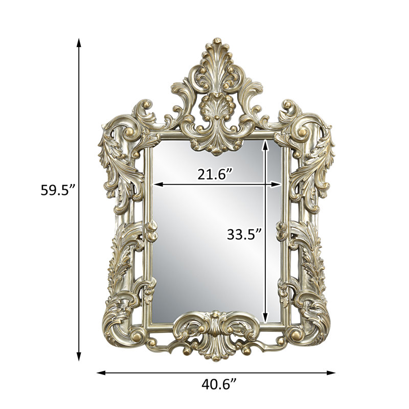 Mirror, Antique Gold Finish