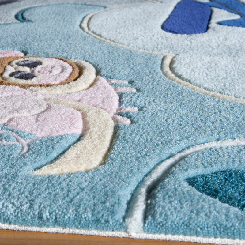 Tapis pour enfant Barbra, Rectangle 5 pi x 7 pi