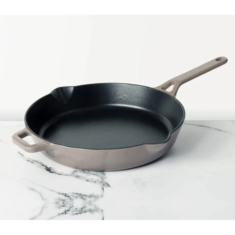 Poêle en fonte Meyer 26 cm, finition émail, gris