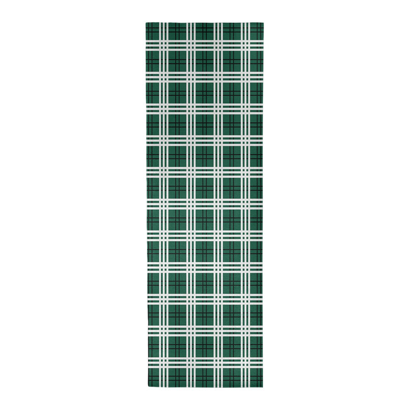 Tapis écossais vert, Rond 5 pi