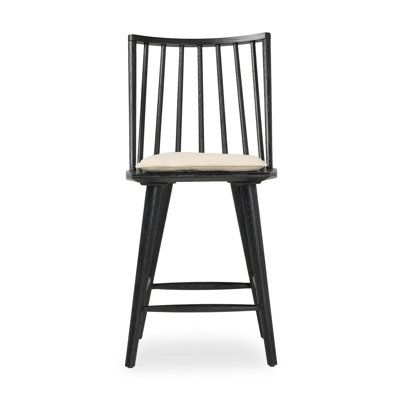 Lewis Windsor Stool With Cushion-Sandy Oak-Counter