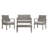 Dianna 4 - Person Patio Conversation Set with Cushions-294992646-393786658