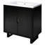 Ensemble de meuble-lavabo 30 po avec lavabo, armoire combinée, armoire de rangement pour salle de bain, structure en bois massif-102299676