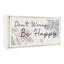 Attleborough Dont Worry Festive Christmas Wooden Sign Letter Block