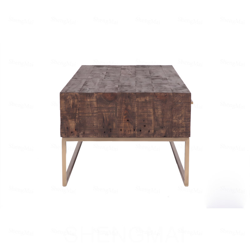 Table basse de style transitionnel taupe
