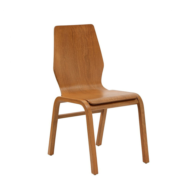 Chaise d'appoint en bois massif Baldo