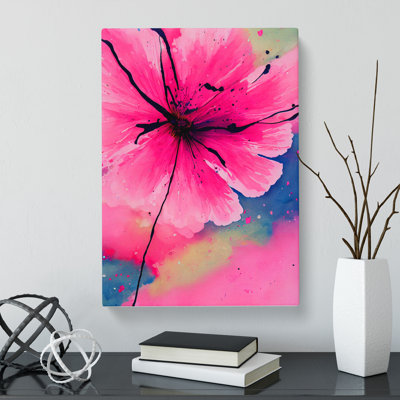 Carnation Flower Splatter Vol.1 - Wrapped Canvas