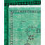 Tapis vert contemporain en laine noué à la main Costner 4 pi 9 po x 7 pi 6 po