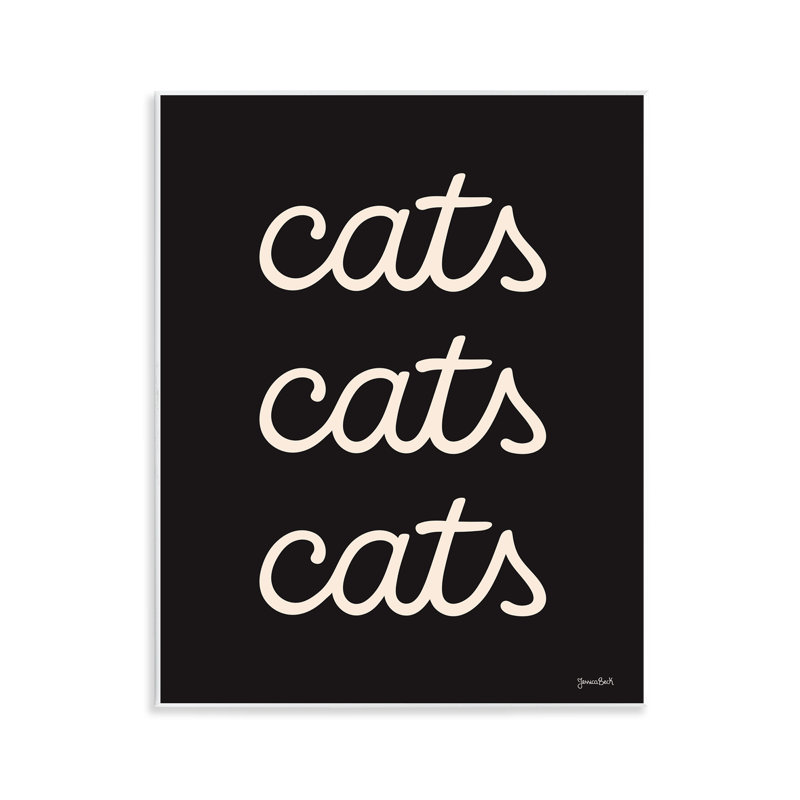 «Cats Repeating Typographie» par Jessica Beck
