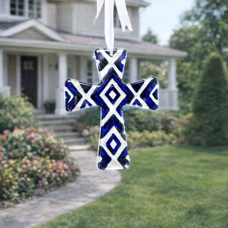 Carillons intérieurs / extérieurs, carillons décoratifs, carillons croisés, style religieux, carillons de bonne bénédiction, convient pour l'intérieur et l'extérieur