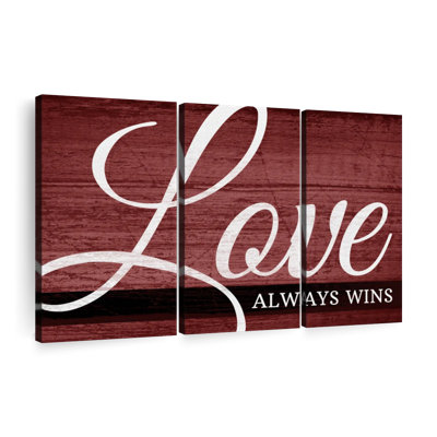 " Love Always Wins I " by Faithinart 3 - Pieces