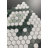 Marble 1" Hexagon With Flower Trellies Wall And Floor Tile