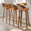 Ensemble de 3 tabourets de bar pivotants rembourrés Mahtab-449759312-449759314