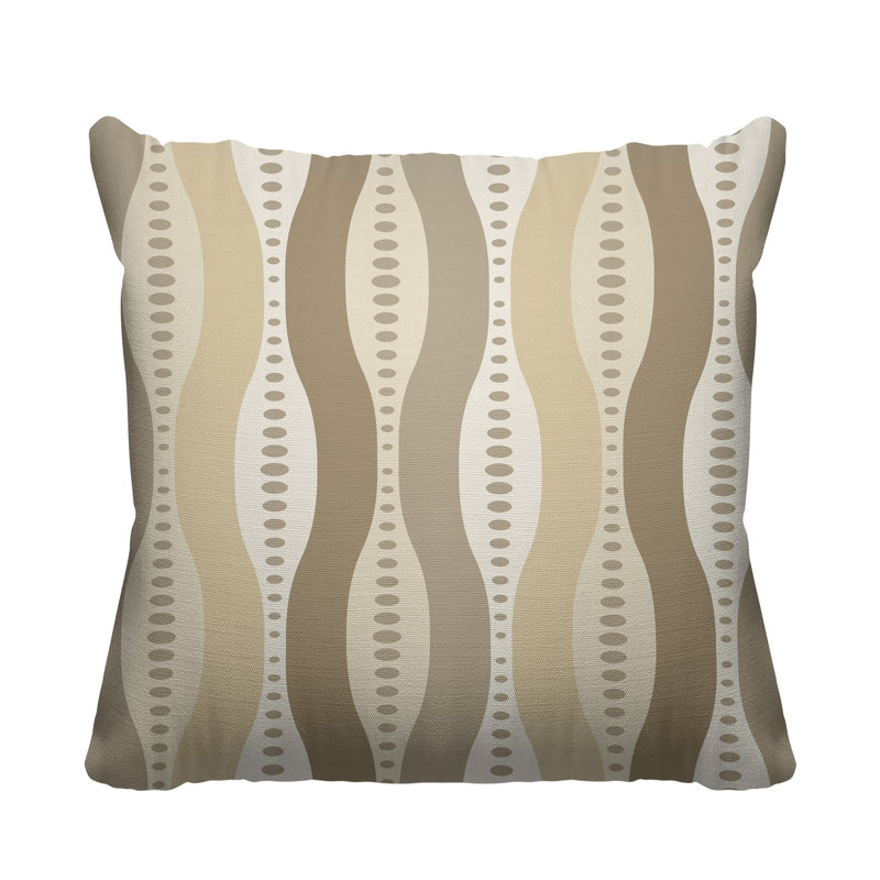 Housse et insert de coussin carré d'extérieur Jasmine, L 17 po x H 17 po, Beige