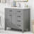 Versatile Bathroom Vanity with Integrated Sink and Ample Storage