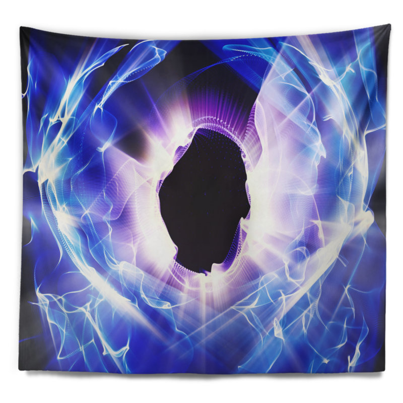 Abstract Polyester Tapestry, 50" H x 60" W