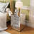 3-Drawer Mirrored Nightstand