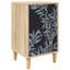 36cm W Engineered Wood Bedside Table
