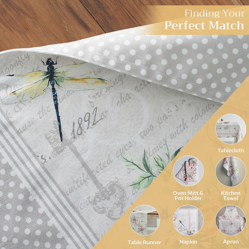 Maison d'Hermine Champ De Mars 100 % coton Ensemble de table 2 - 13 po x 19 po