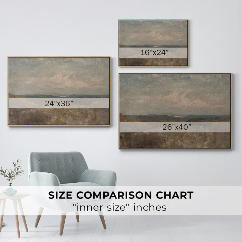 «Vintage Landscape - CDXCVI» sur toile, H 17 po x l 25 po