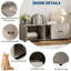 Armoire à litière double pour chat - meuble télé caché pour litière, meuble pour litière moderne caché pour 2 chats, entrée principale, maison pour chat, table de bout latérale, meuble télé avec enceinte pour litière pour chat