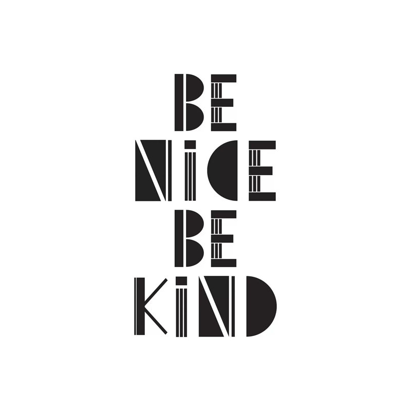 Be Nice Be Kind by The Native State - Wrapped Canvas Print, 66.04 cm H x 45.72 cm W