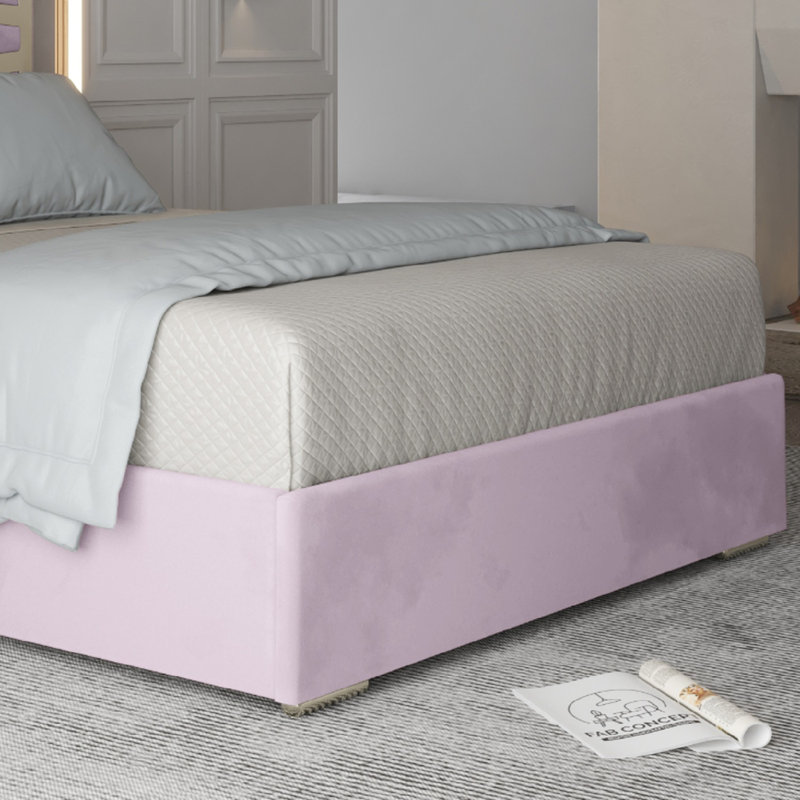 Anatolie Upholstered Bed, Small Double (4'), Pink