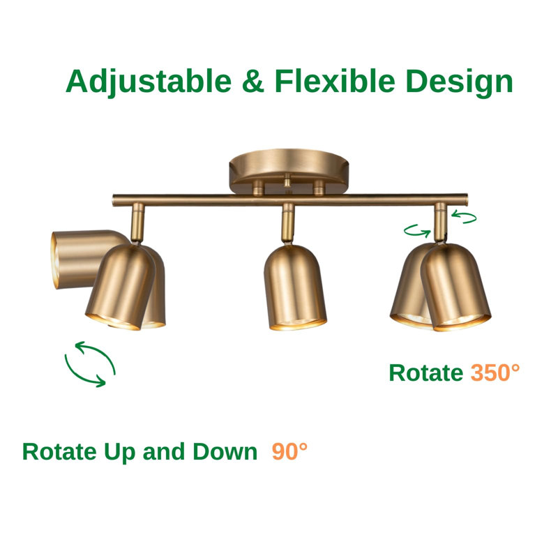 3 Light Ceiling Track Lighting Kit