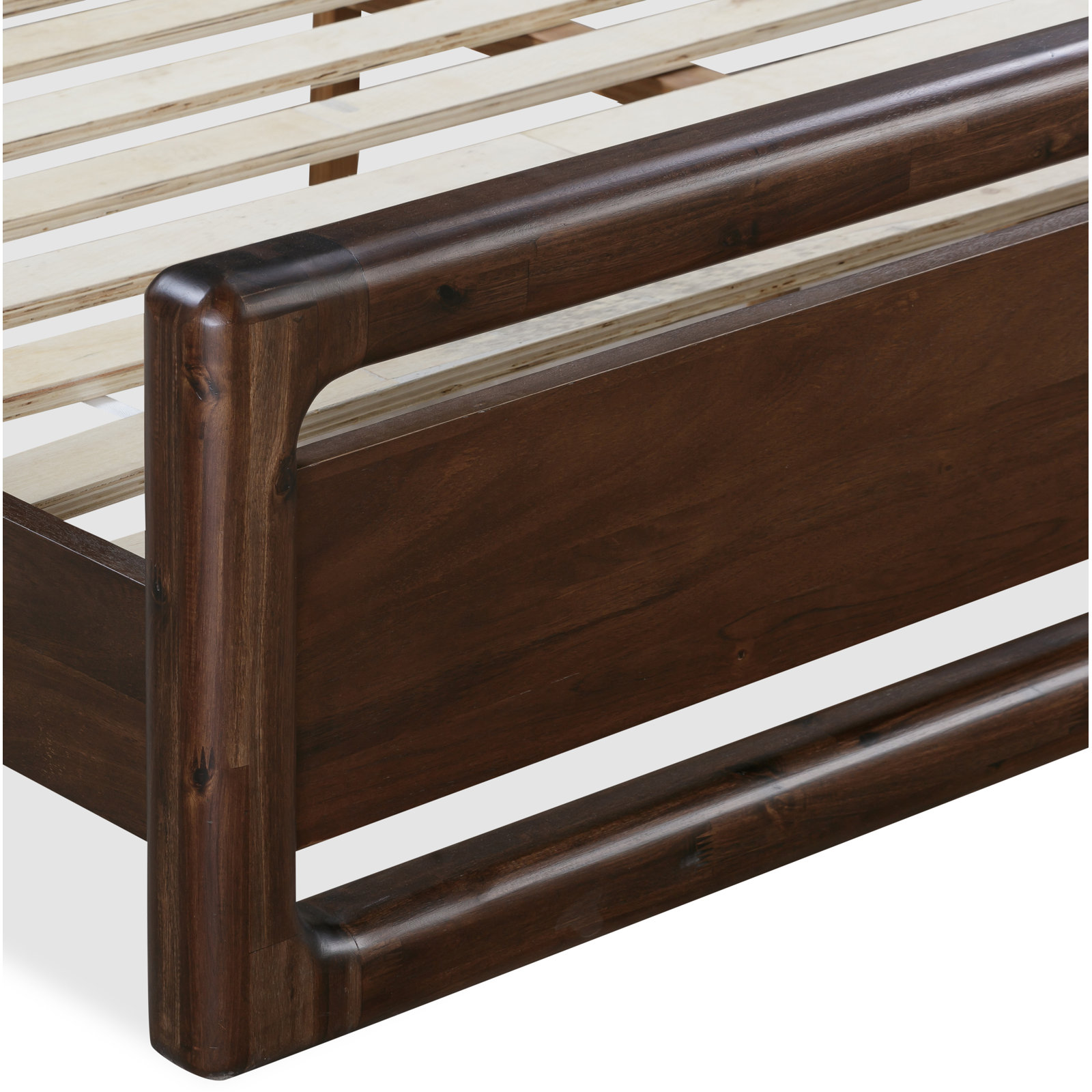 Rosy Solid Wood Platform Bed, Queen