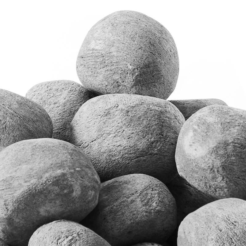 1 à 2 pouces 48 pièces de pierres de lave en céramique